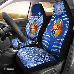 Mate Ma'a Tonga Rugby Car Seat Covers Polynesian Creative Style - Blue