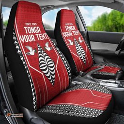 Custom Tonga Rugby Car Seat Cover Mate Maa Kupesi Style