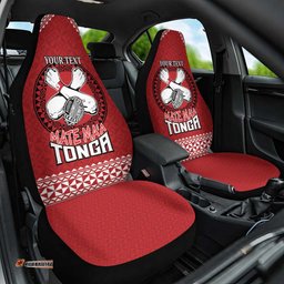 Tonga Rugby XIII Custom Car Seat Cover Mate Ma'a Tonga with Ngatu Pattern