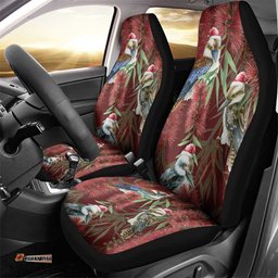 Australia Christmas Car Seat Cover Kookaburra Santa on Red Bottlebrush