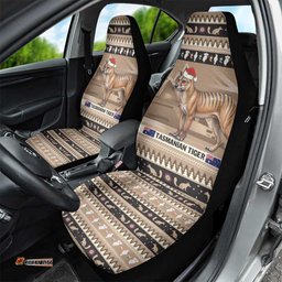 Aussie Tasmanian Tiger Car Seat Cover Merry Christmas
