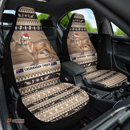 Aussie Tasmanian Tiger Car Seat Cover Merry Christmas