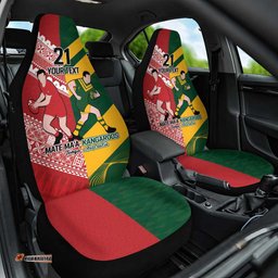 Australia-Tonga Rugby Pacific Custom Car Seat Cover The Kangaroos and Mate Ma'a Tonga