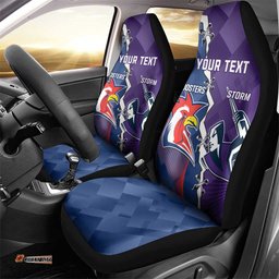 Custom NRL Storm And Roosters Rugby 2025 Car Seat Cover Go Champions Dynamic Version