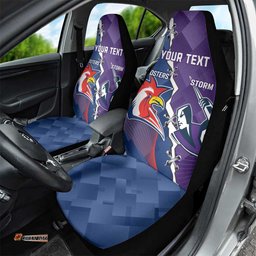 Custom NRL Storm And Roosters Rugby 2025 Car Seat Cover Go Champions Dynamic Version