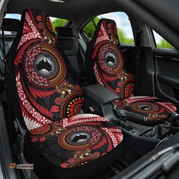 Tonga and Australia Together Car Seat Cover Ngatu Art Tribal Aboriginal Tattoo Pattern