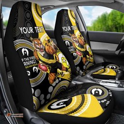 Custom AFL Richmond NAIDOC Week Car Seat Cover Keep The Fire Burning Indigenous Art