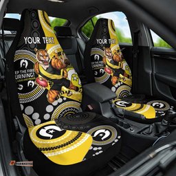 Custom AFL Richmond NAIDOC Week Car Seat Cover Keep The Fire Burning Indigenous Art