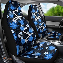 Australian Strikers Cricket Car Seat Cover Baeuty Pacific Hibiscus and Polynesian Pattern