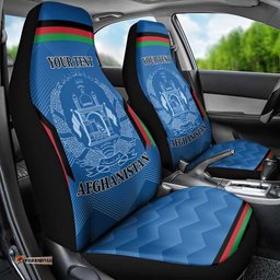 Custom Afghanistan Cricket Car Seat Cover Afghan Coat Of Arm with Special Flag