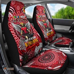 St Kilda Saints NAIDOC Week 2024 Car Seat Cover Mascot Football