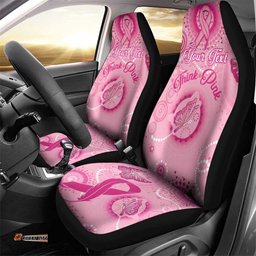 Personalised Australia Indigenous Car Seat Cover Breast Cancer Ribbon Think Pink Pink Version