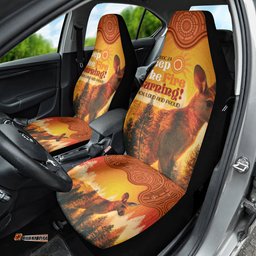 Australian Kangaroo Forests NAIDOC 2024 Car Seat Cover Aboriginal Art Style