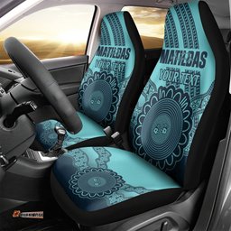 Custom Australia Matildas Car Seat Cover Aussie Aboriginal Turquoise Version