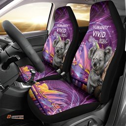 Vivid Sydney Australia Car Seat Cover Humanity Aussie Koala Fanciful Light