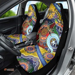 Custom NAIDOC Week 2024 Richmond Tiger Car Seat Cover Australia Aboriginal Dot Painting