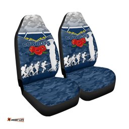 North Queensland Cowboys ANZAC Day Camo Car Seat Covers