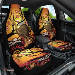 Keeper Of The Rainforest Cassowary Car Seat Cover Aboriginal Art