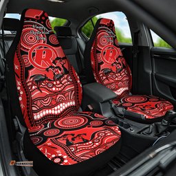 Melbourne Renegades Cricket Car Seat Cover Happy Australia Day Aboriginal Art