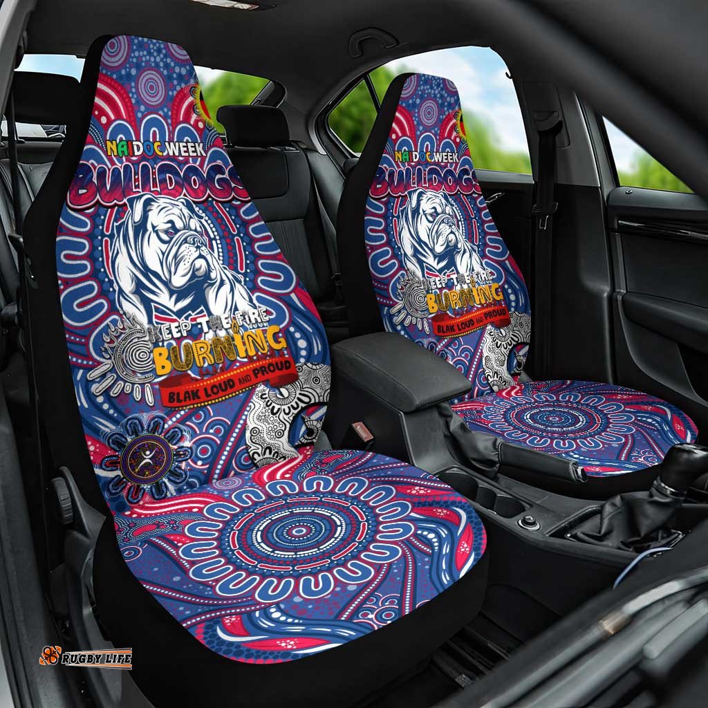 Western Bulldogs NAIDOC Week 2024 Car Seat Cover Mascot Football