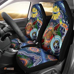 Personalised Cowboys NAIDOC Week 2024 Car Seat Cover Australia Aboriginal Dot Painting
