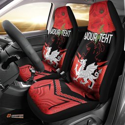Custom Dragons Rugby ANZAC Car Seat Cover Gallipoli Soldier With Aboriginal Art