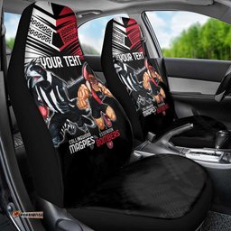 Custom Essendon and Collingwood Car Seat Cover Together Sporty Style