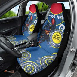 Custom AFL Crows NAIDOC Week Car Seat Cover Keep The Fire Burning Indigenous Art