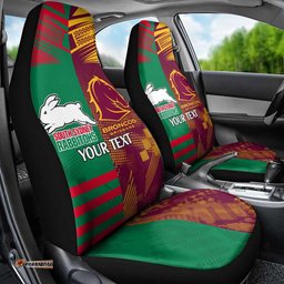 Custom NRL Rabbitohs and Broncos Car Seat Cover Sporty Style