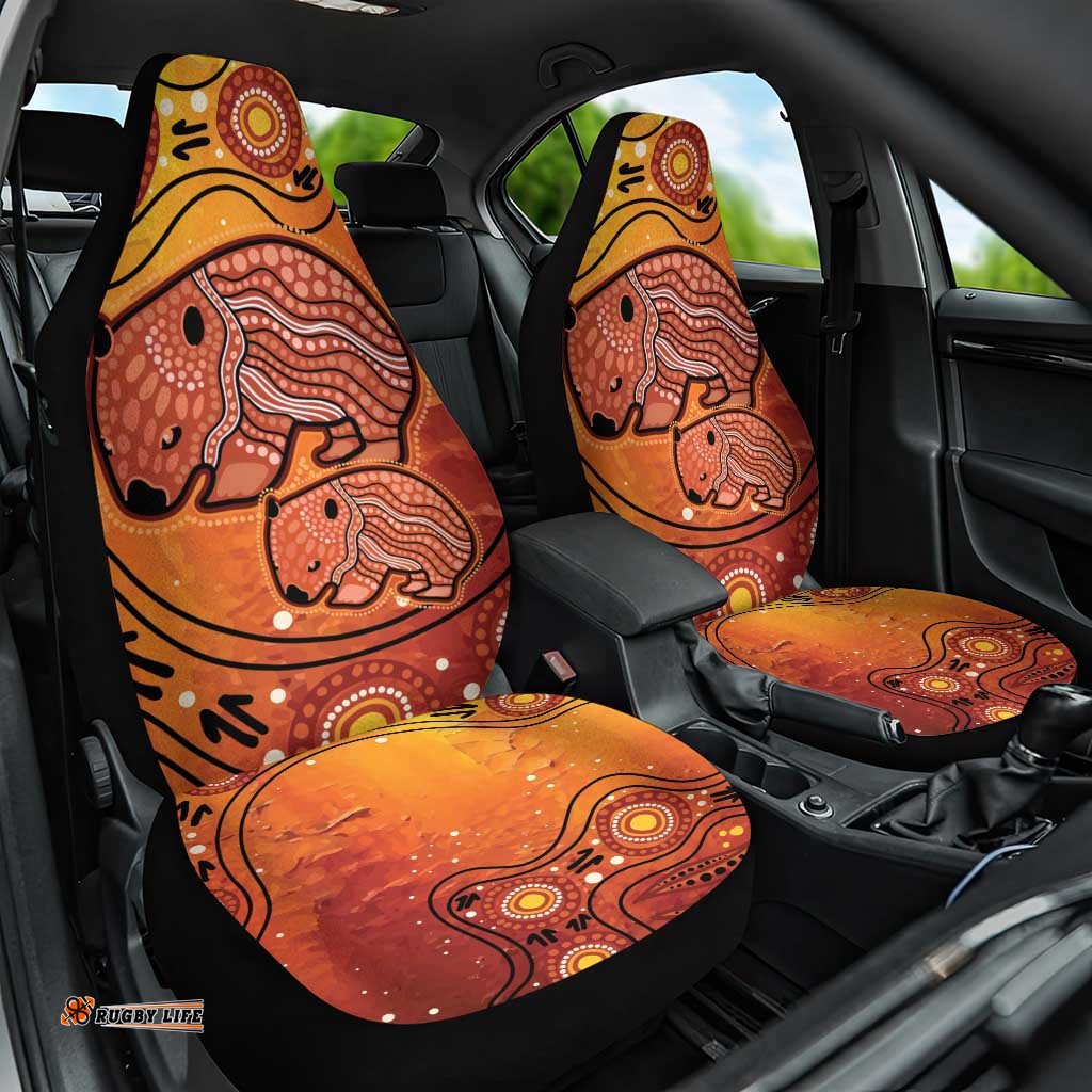 Australia Wombat Car Seat Cover Indigenous Art