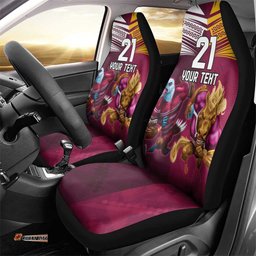 Custom Sea Eagles And Broncos Rugby Car Seat Cover Sporty Style