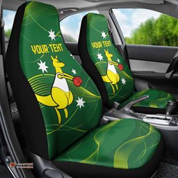 Personalised Australia Go Paris 2025 Car Seat Cover National Color Ver1