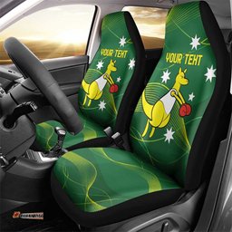Personalised Australia Go Paris 2025 Car Seat Cover National Color Ver1