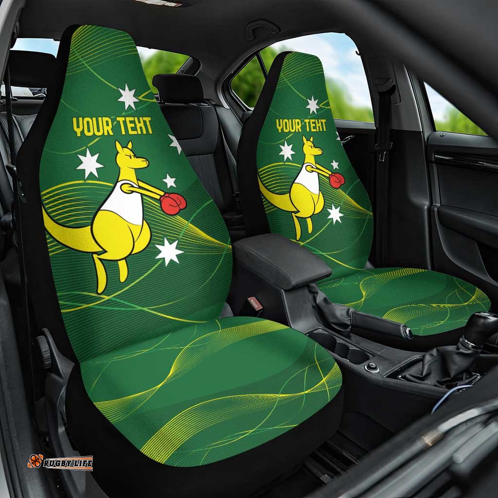 Personalised Australia Go Paris 2025 Car Seat Cover National Color Ver1