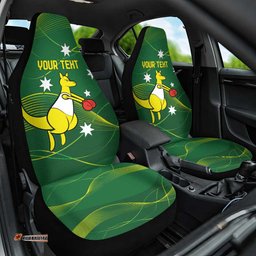 Personalised Australia Go Paris 2025 Car Seat Cover National Color Ver1