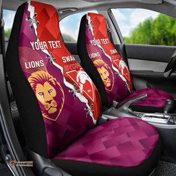Custom Swans And Lions Football Car Seat Cover 2025 Go Champions Final Dynamic Version