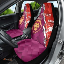 Custom Swans And Lions Football Car Seat Cover 2025 Go Champions Final Dynamic Version