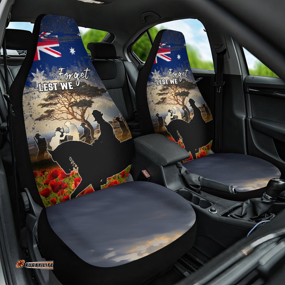 Australia ANZAC Day Car Seat Cover The Lonesome Pine