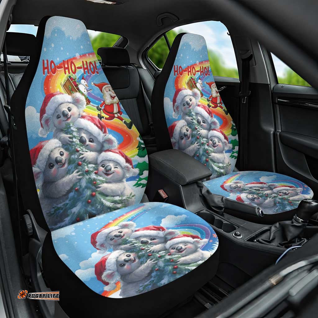 Australia Koala Christmas Car Seat Cover Santa Claus Ho Ho Ho