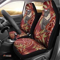 Australia Santa Koala Car Seat Cover Aboriginal Style