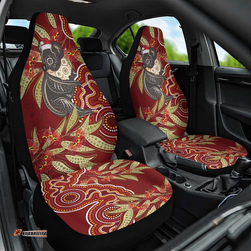 Australia Santa Koala Car Seat Cover Aboriginal Style