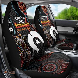 NAIDOC Week 2024 Car Seat Cover Keep The Fire Burning Indigenous Art