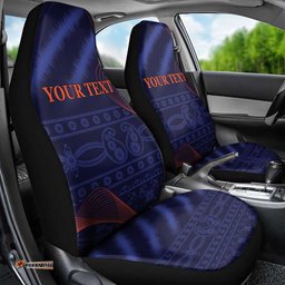 Custom India Cricket Car Seat Cover Go Men In Blue Sporty Version