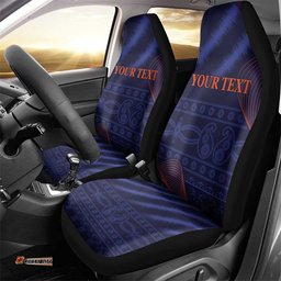 Custom India Cricket Car Seat Cover Go Men In Blue Sporty Version