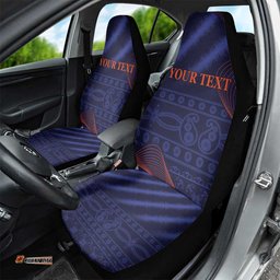 Custom India Cricket Car Seat Cover Go Men In Blue Sporty Version