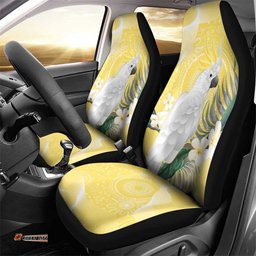 Australia Cacatua Galerita Car Seat Cover Sulphur Crested Cockatoo Aboriginal Art