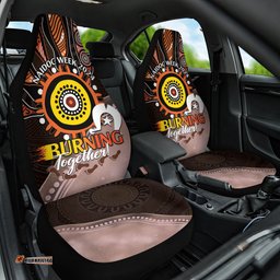 Fire Burning Together NAIDOC 2024 Car Seat Cover Indigenous Art