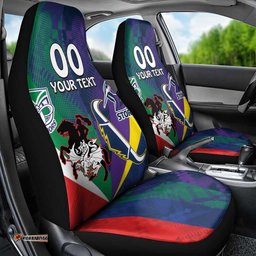Custom Dragons Cowboys Combine Storm Warriors Car Seat Cover Sport Style Version 02
