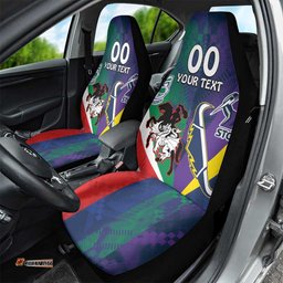 Custom Dragons Cowboys Combine Storm Warriors Car Seat Cover Sport Style Version 02
