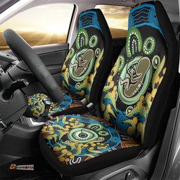 Baby in the Womb Car Seat Cover Aboriginal Art Style